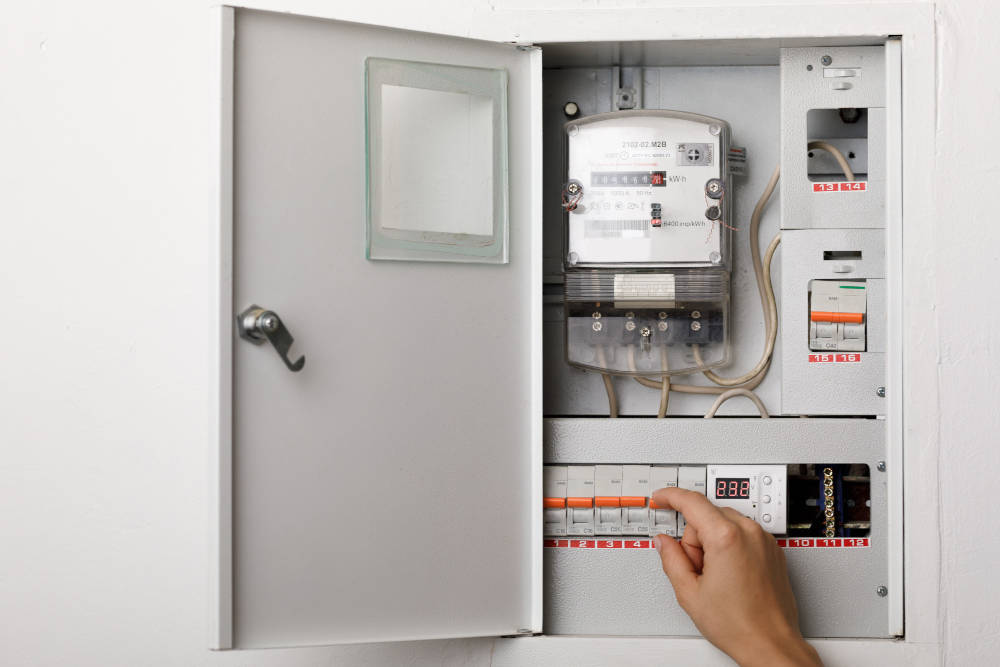 safety first when replacing a home breaker box cover